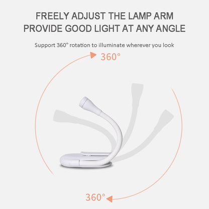 Portable LED Book Reading Lamp Lights USB Rechargeable