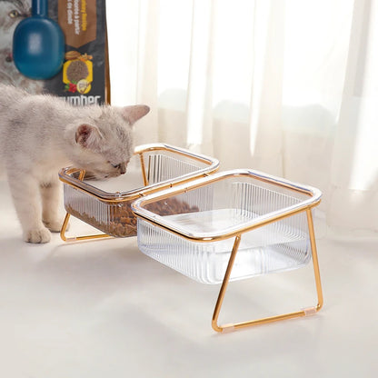 Luxury Stylish Transparent Pet Water Bowl