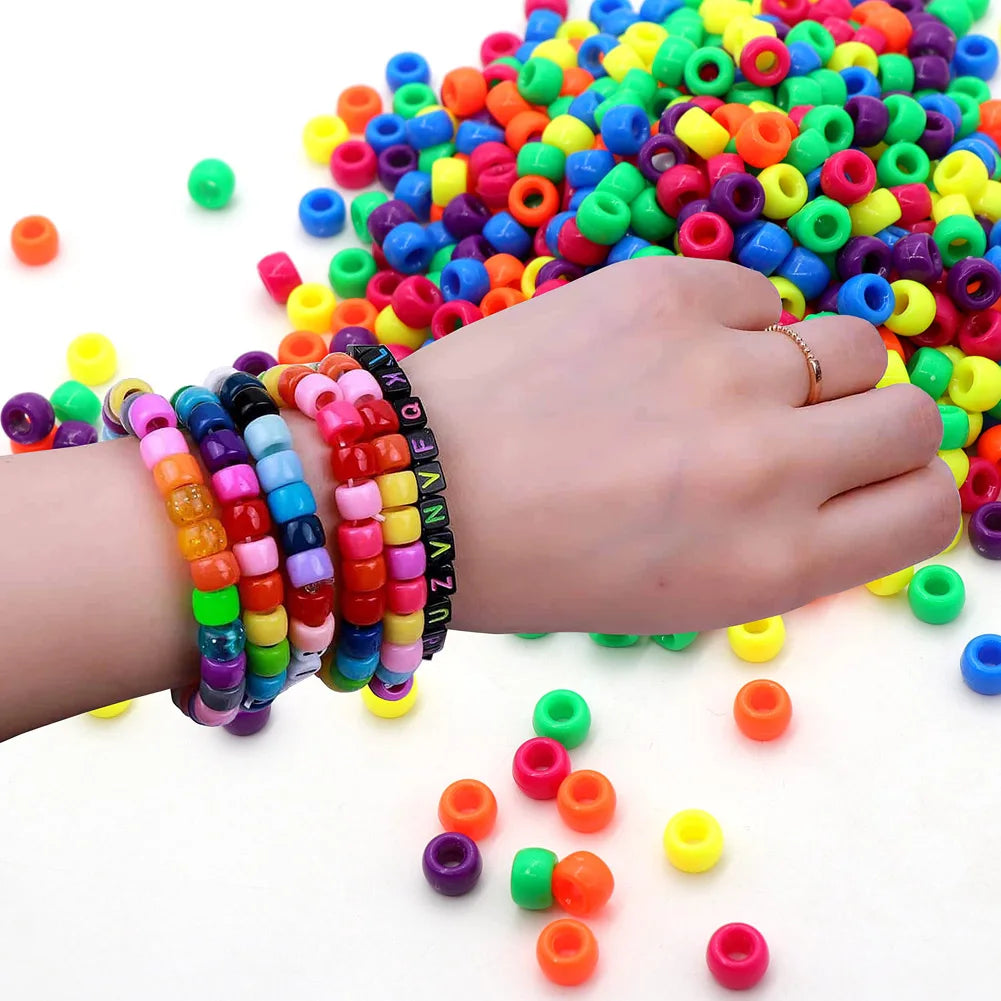 DIY  Beads Crafts Making Bracelet Necklace Jewelry Kit 500pc