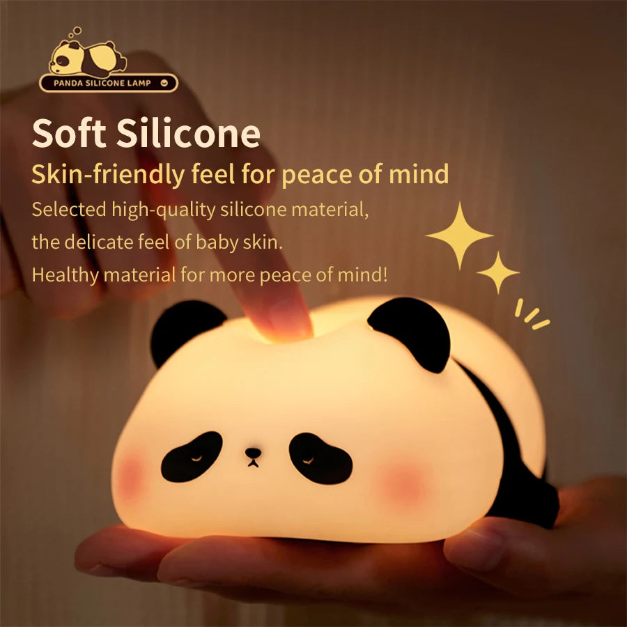 Silicone Panda Night Light soft touch