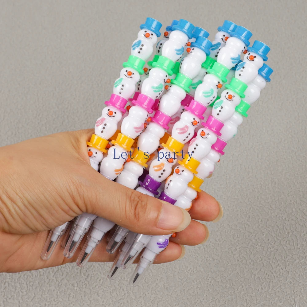 Snowman Stackable Pencil party favour