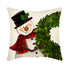 Snowman cartoon cushion cover pillow case