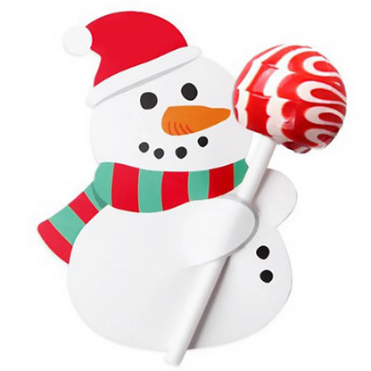 Snowman pop holder