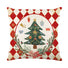 Traditional Christmas tree pillow case cushion cover