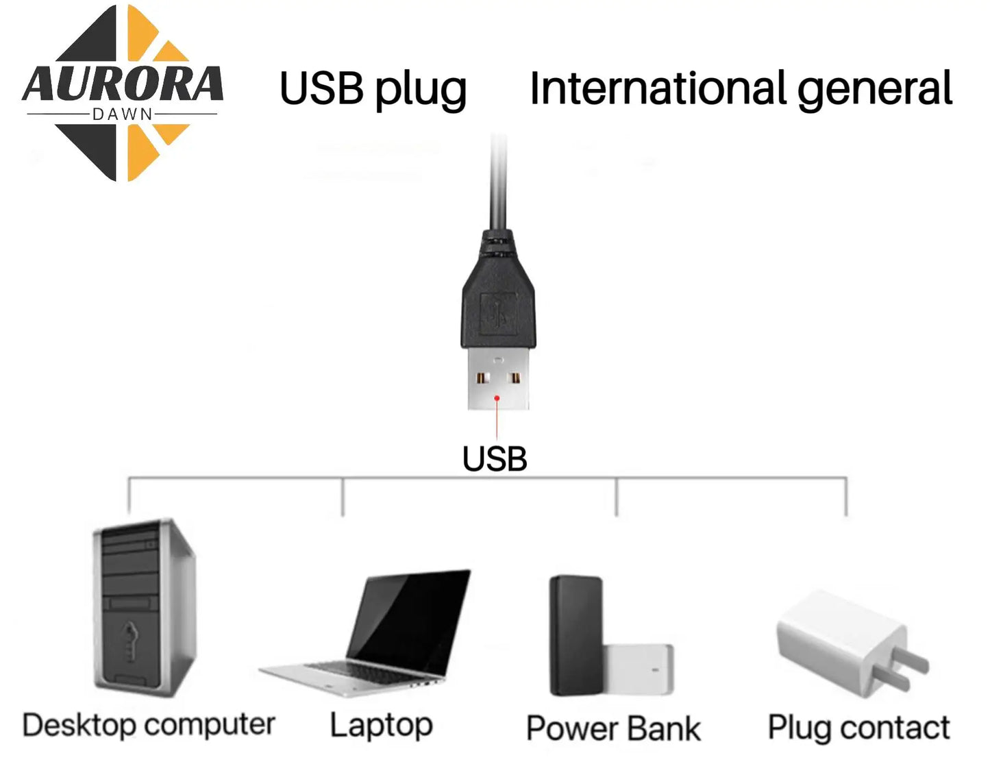 USB Cable for 3D Bear light