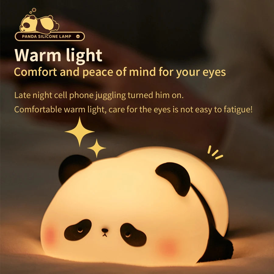 Warm night light kids cute panda