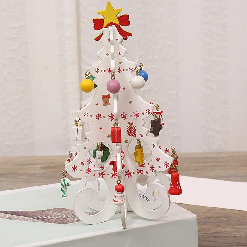 White Christmas Tree desk ornament 