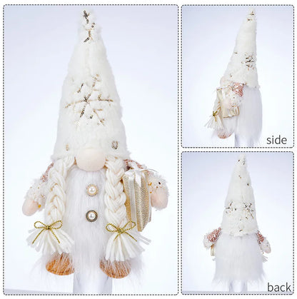 White Snowflake Christmas Gnome 