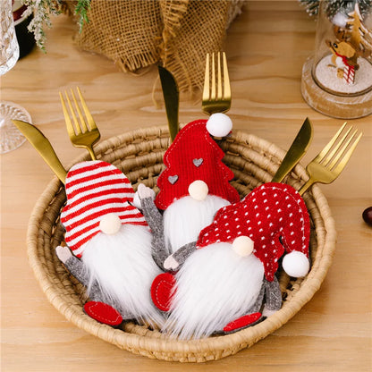 cute Christmas knife fork spoon holder