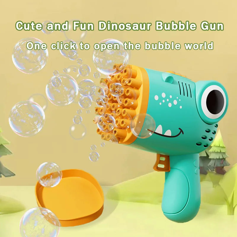 cute and fun dinosaur Bubble gun