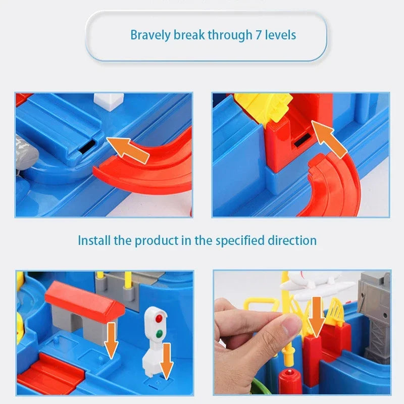 educational toy car track instructions