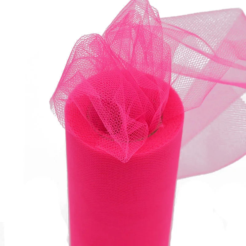 hot pink diy tulle for crafting