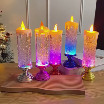 Christmas Glitter Candles