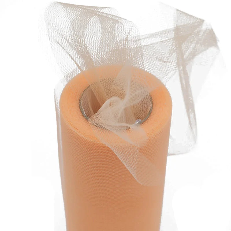 salmon orange tulle christmas crafting