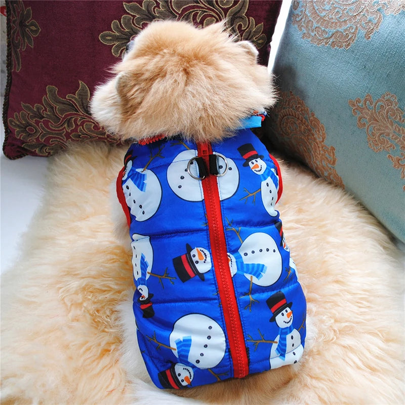 snowman dog coat