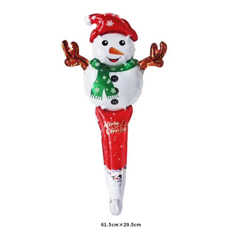 snowman hand held party balloon