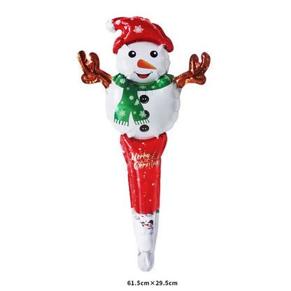 snowman hand held party balloon