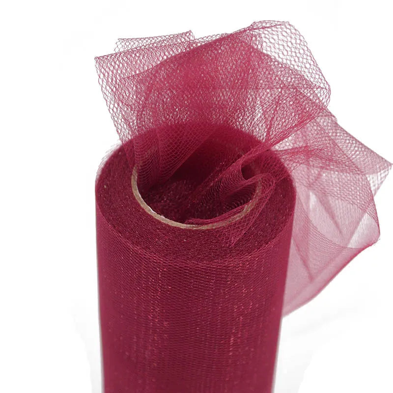 wine red tulle for christmas