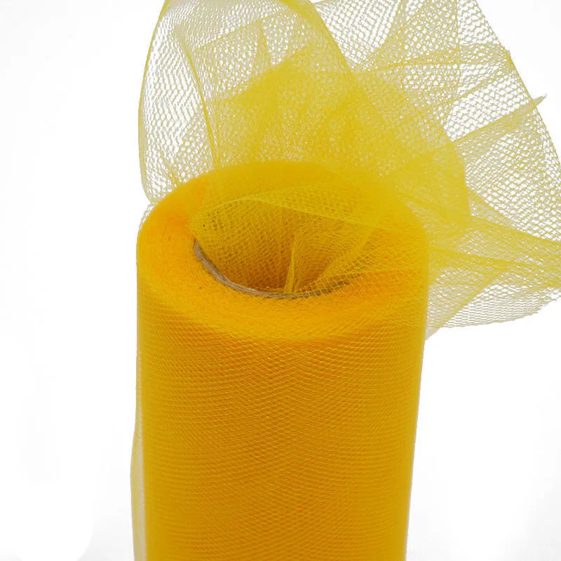 yellow lemon tulle for Christmas DIY